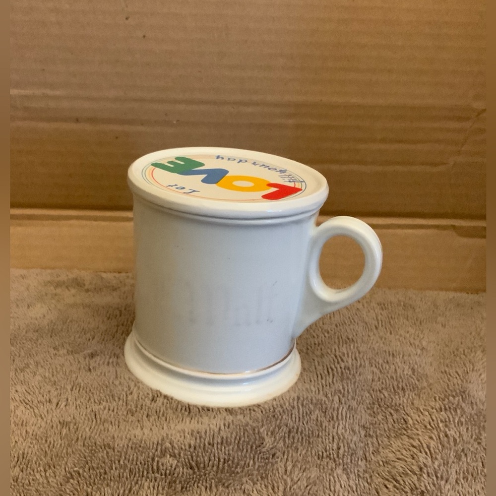 GENUINE ANTIQUE, FRENCH SHAVING MUG. RE-PURPOSED